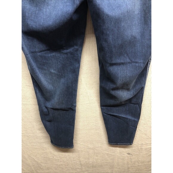 Madewell Denim Jeans Size 35T 10"High Rise Skinny Dark Distressed - Picture 14 of 16